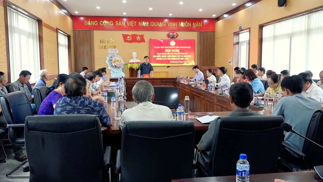 Uỷ ban MTTQ xã Ea Súp tổ chức mạn đàm tiểu sử người ứng cử đại biểu Quốc hội khóa XVI và đại biểu HĐND các cấp nhiệm kỳ 2026-2031