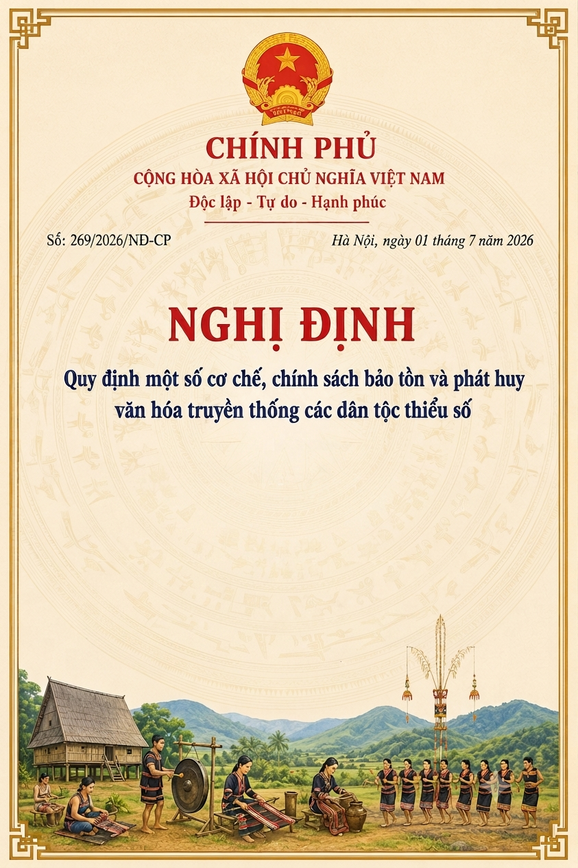 NGHỊ ĐỊNH: Quy định một số cơ chế, chính sách bảo tồn và phát huy văn hóa truyền thống các dân tộc thiểu số