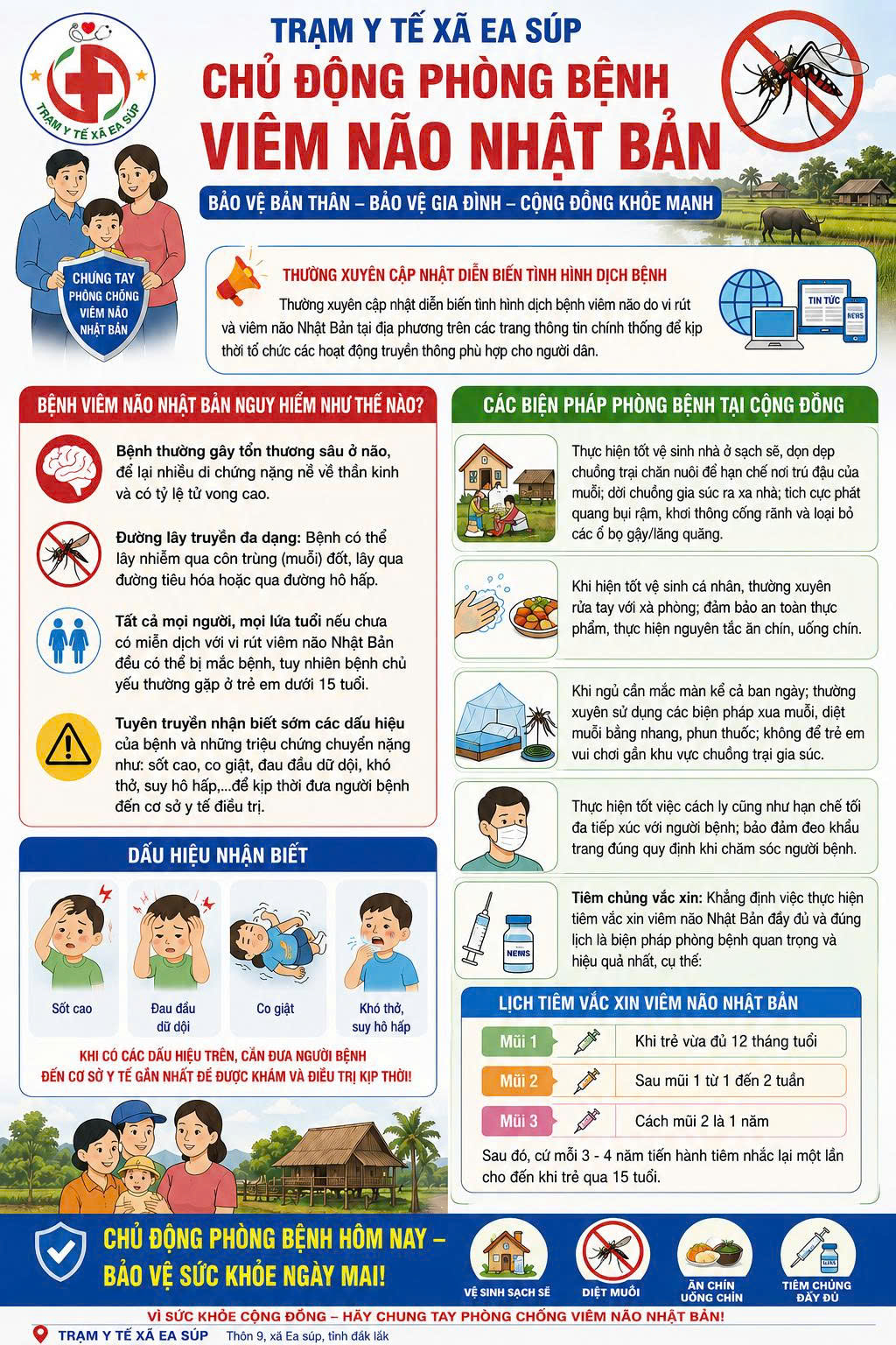 Chủ động phòng bệnh Viêm não Nhật Bản